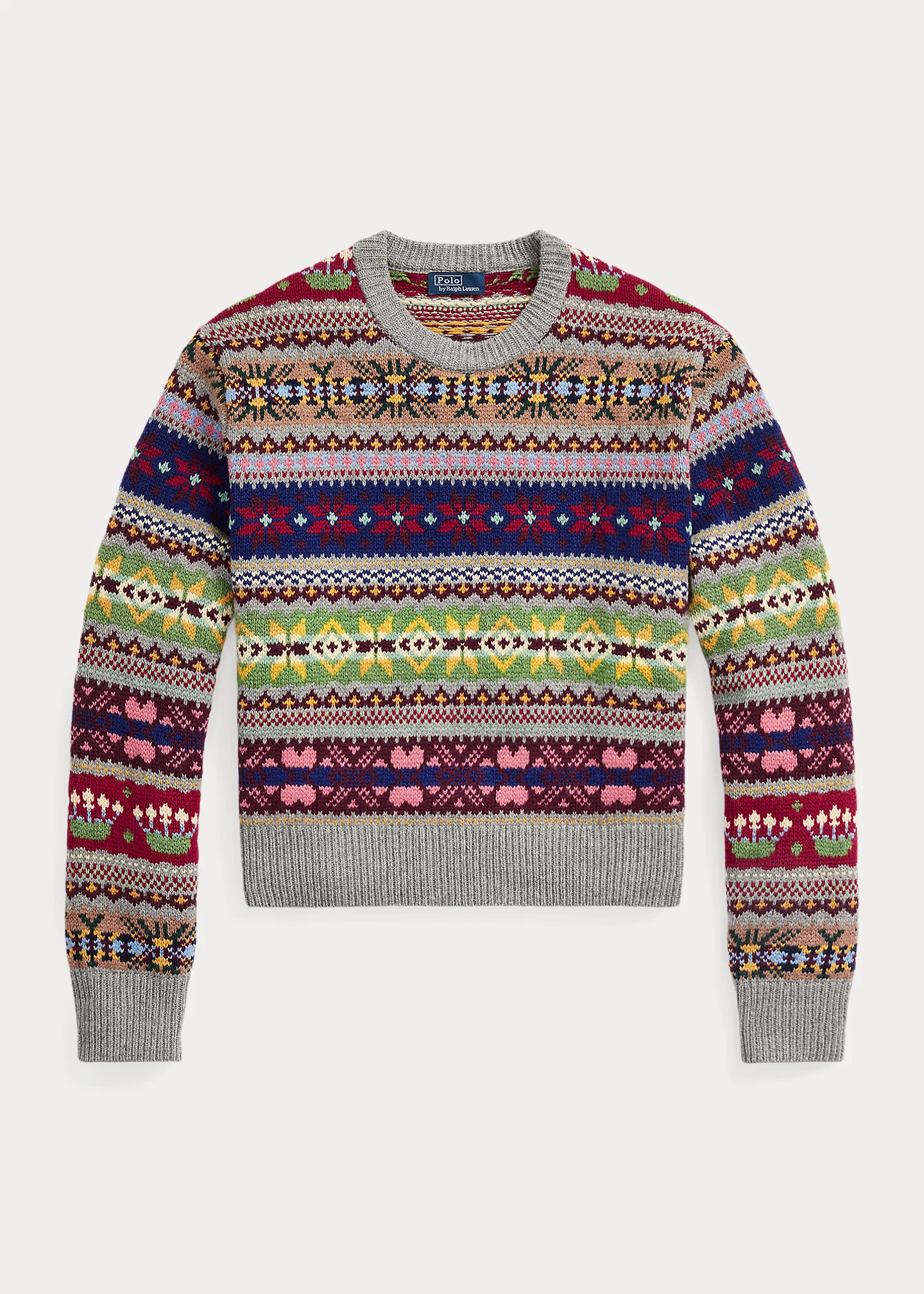 Fair Isle Wool-Blend Crewneck Sweater