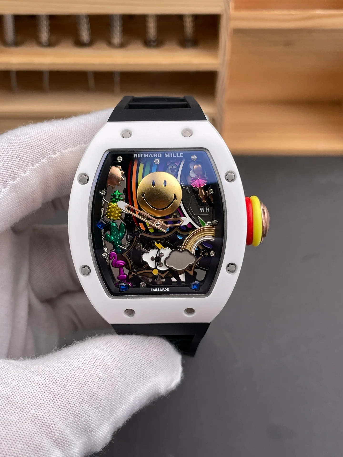 RM35-02 Carbon Fiber Red Bezel V7 Version