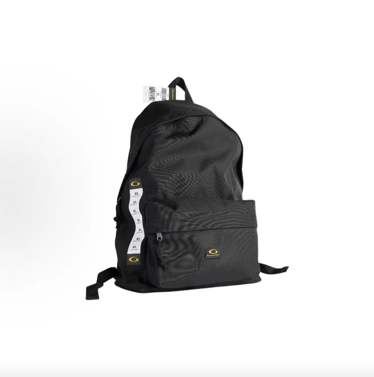 Balenciaga Explorer Yellow Label Tag Backpack Black