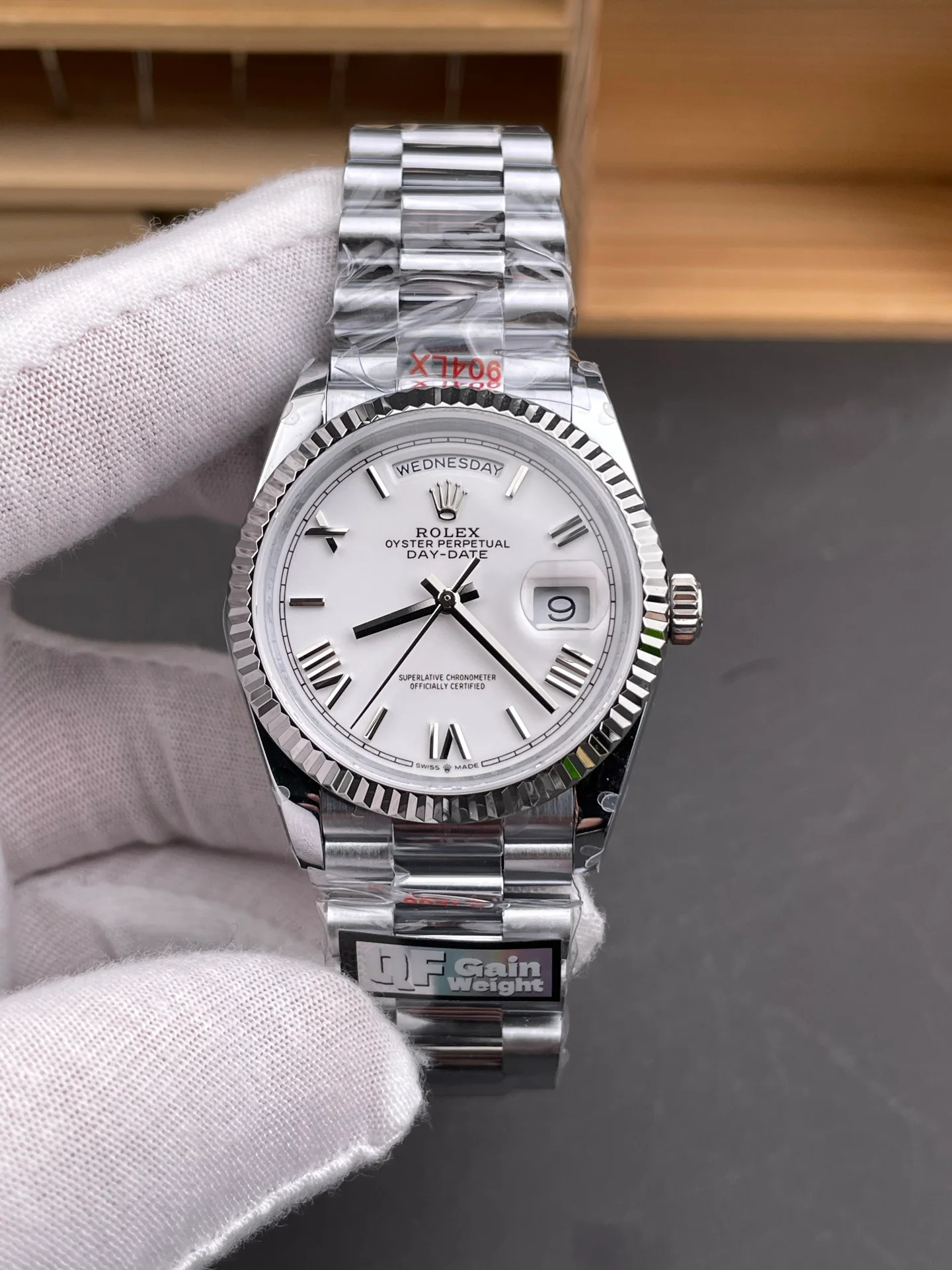 Day-Date White Roman Numeral Dial
