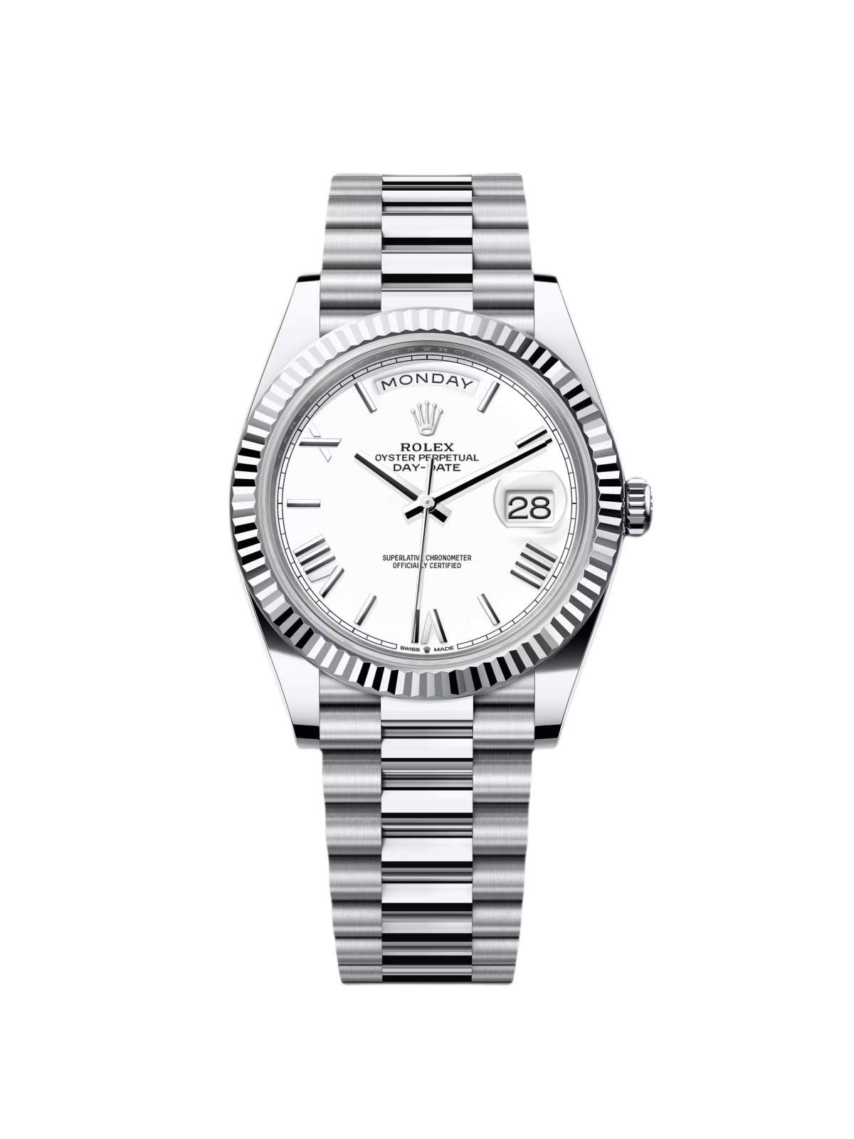 [2026 Mirror Grade]RLX Day-Date 228236-0010 White Roman Dial