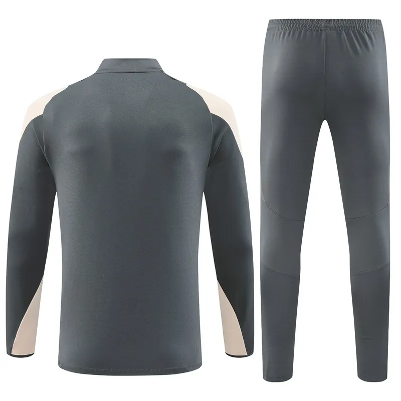 Real Madrid Zipper Sweatshirt Kit(Top+Pants) 2024-25