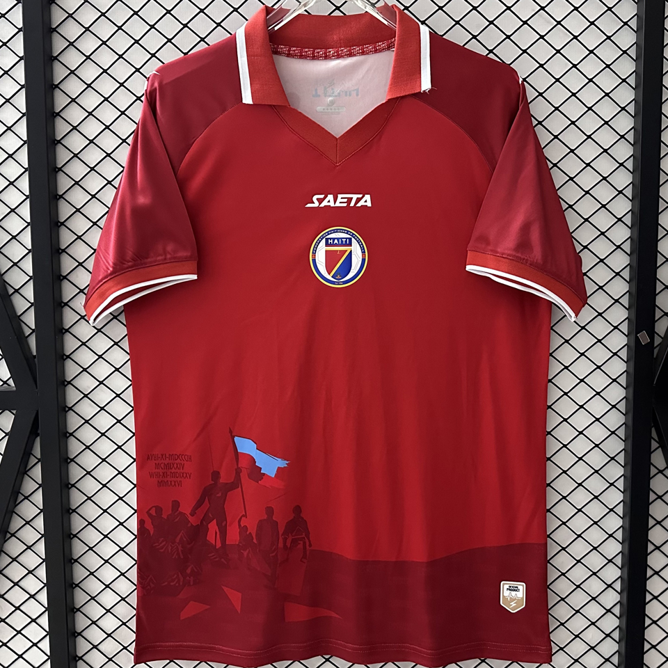 2026/27 Haiti Third Red Fans Soccer Jersey