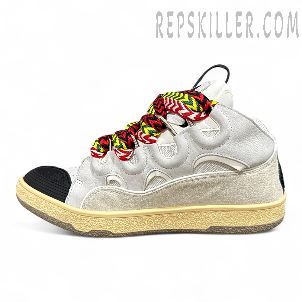 Lanvin Curb Sneakers 'White Multi Lace'