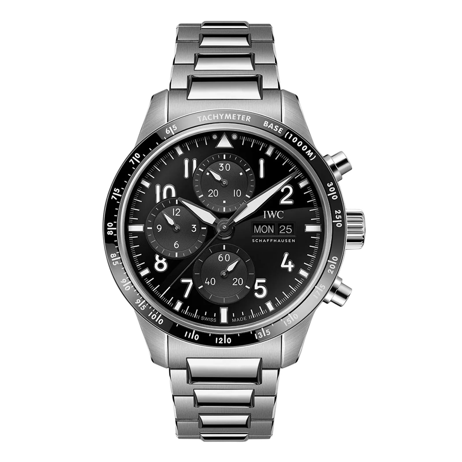 [2026 Mirror Grade]IWC Pilot Performance Chronograph 41mm AMG Mens Watch Black Titanium IW388304