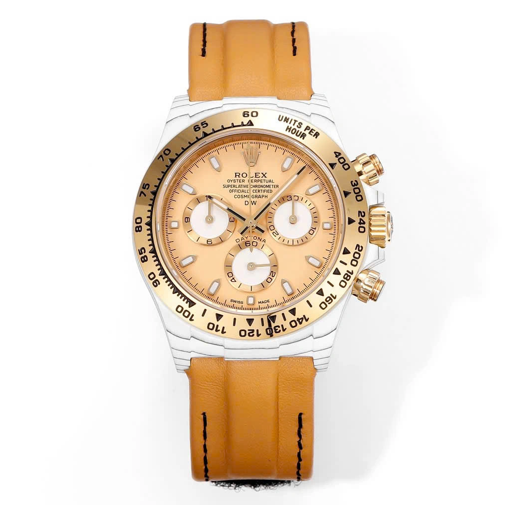 [2026 Mirror Grade]Rolex Cosmograph Daytona DIW Golden Essence 40mm Replica 1:1 – Top Quality Version