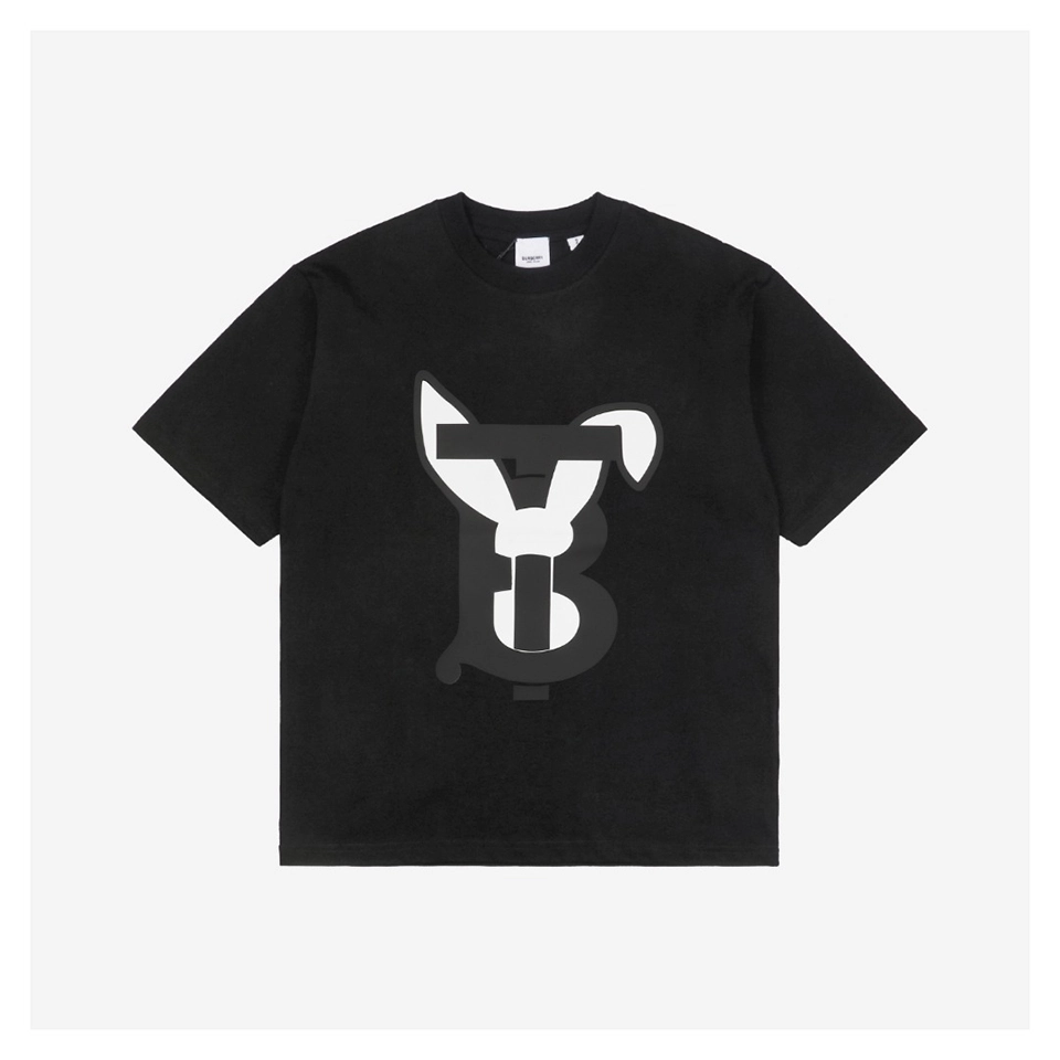 BBry BT Rabbit Print T-Shirt (White/Black)