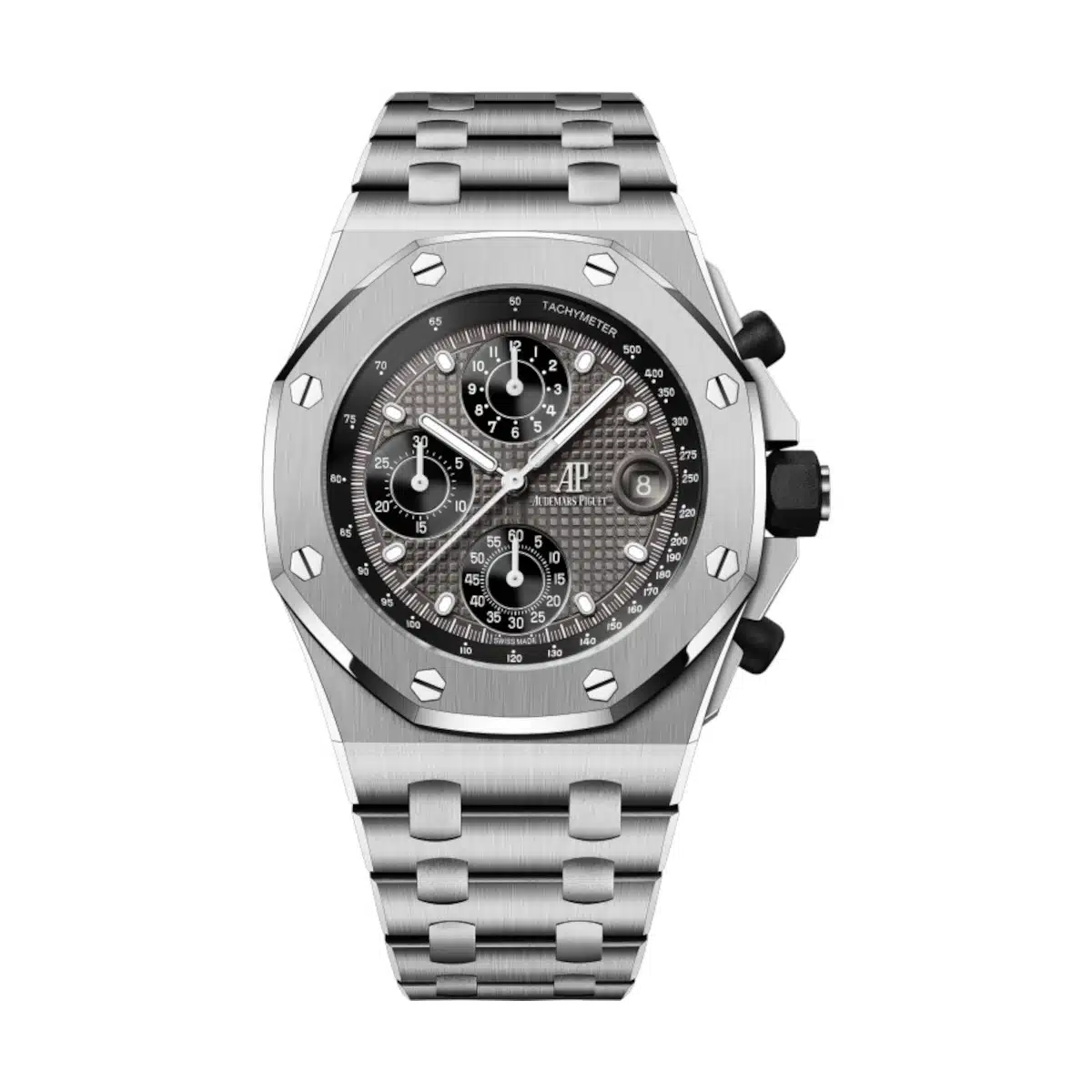 [2026 Mirror Grade]Audemars Piguet Royal Oak Offshore Grey Dial Titanium Bracelet 42mm 26238TI.OO.2000TI.01