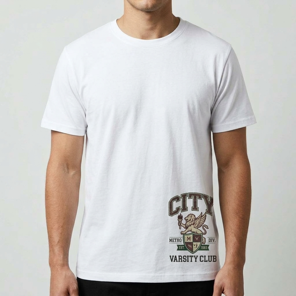 City Varsity Tee, Vintage Athletic Graphic T-Shirt, Unisex Streetwear Shirt CityTee3