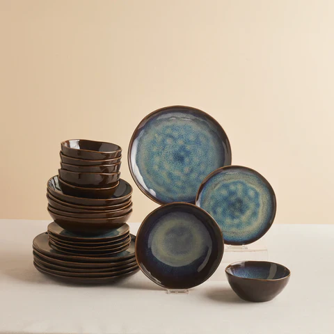 Karaca Leia Réactif Service de Table 24 Pièces pour 6 Personnes