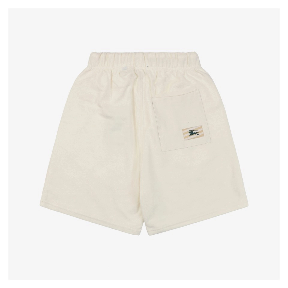BBry Back Pocket Equestrian Label Shorts (Black/White)