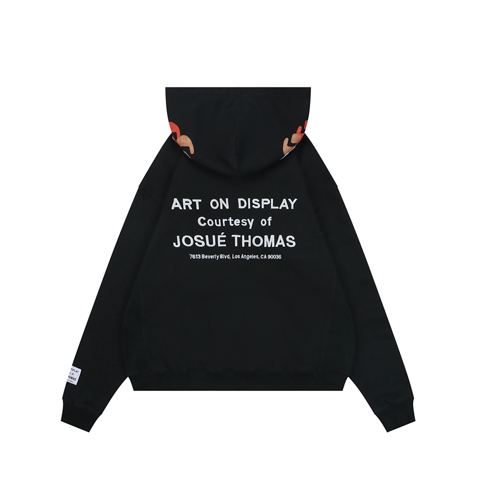 Gallery Dept Leather Patch Logo Oversized Hoodie