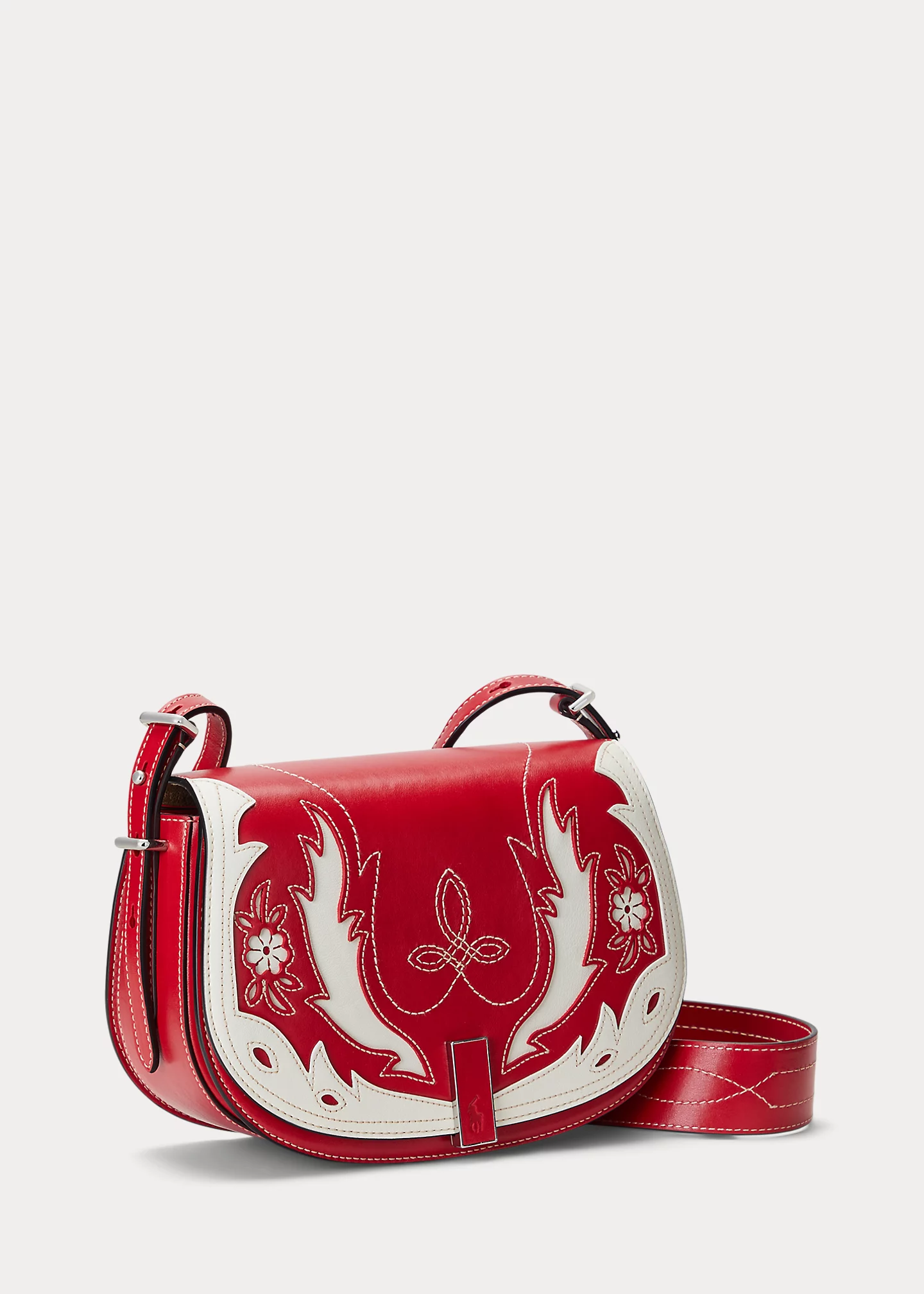 Polo ID Western Leather Saddle Bag