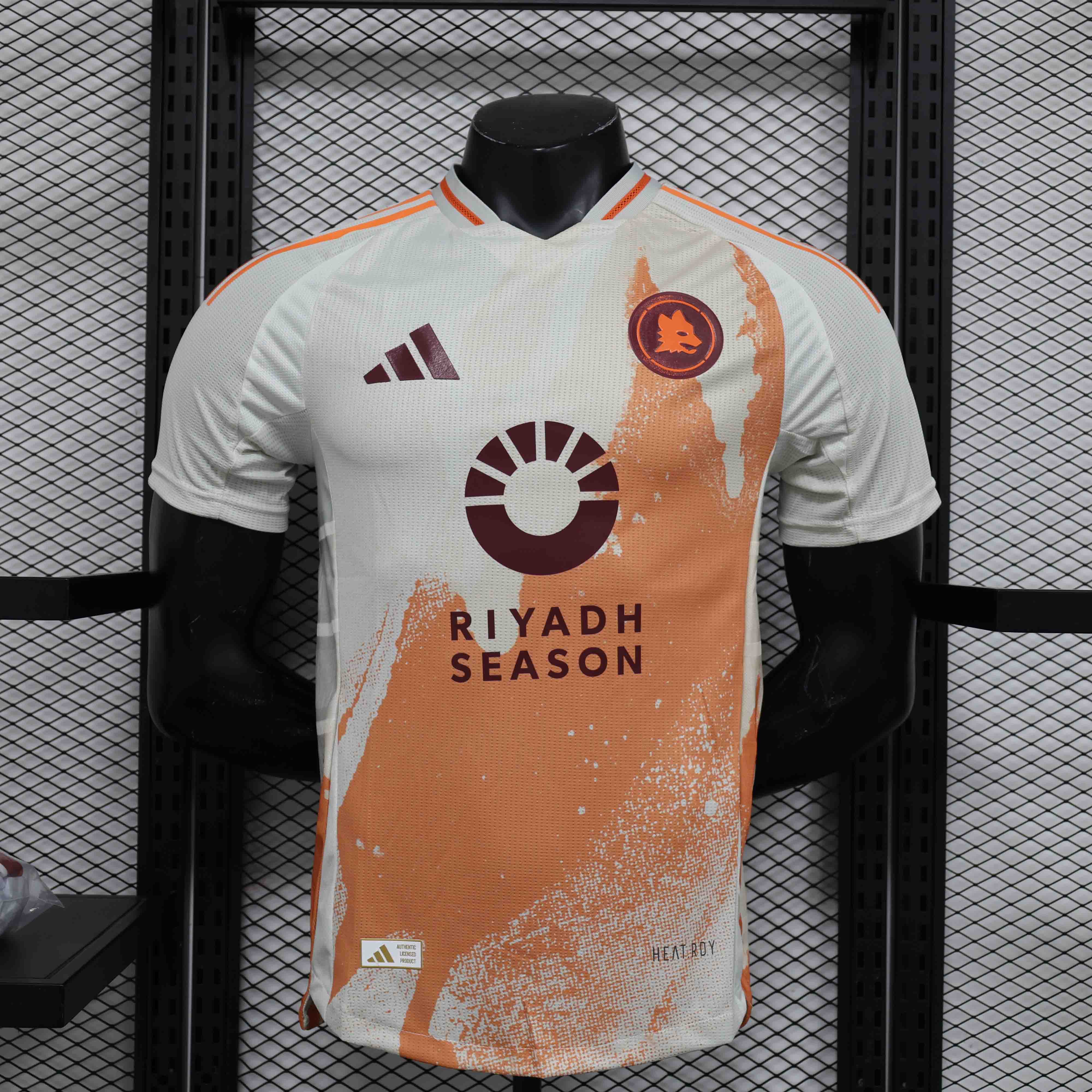 Roma Authentic Soccer Jersey Away Shirt 2024/25