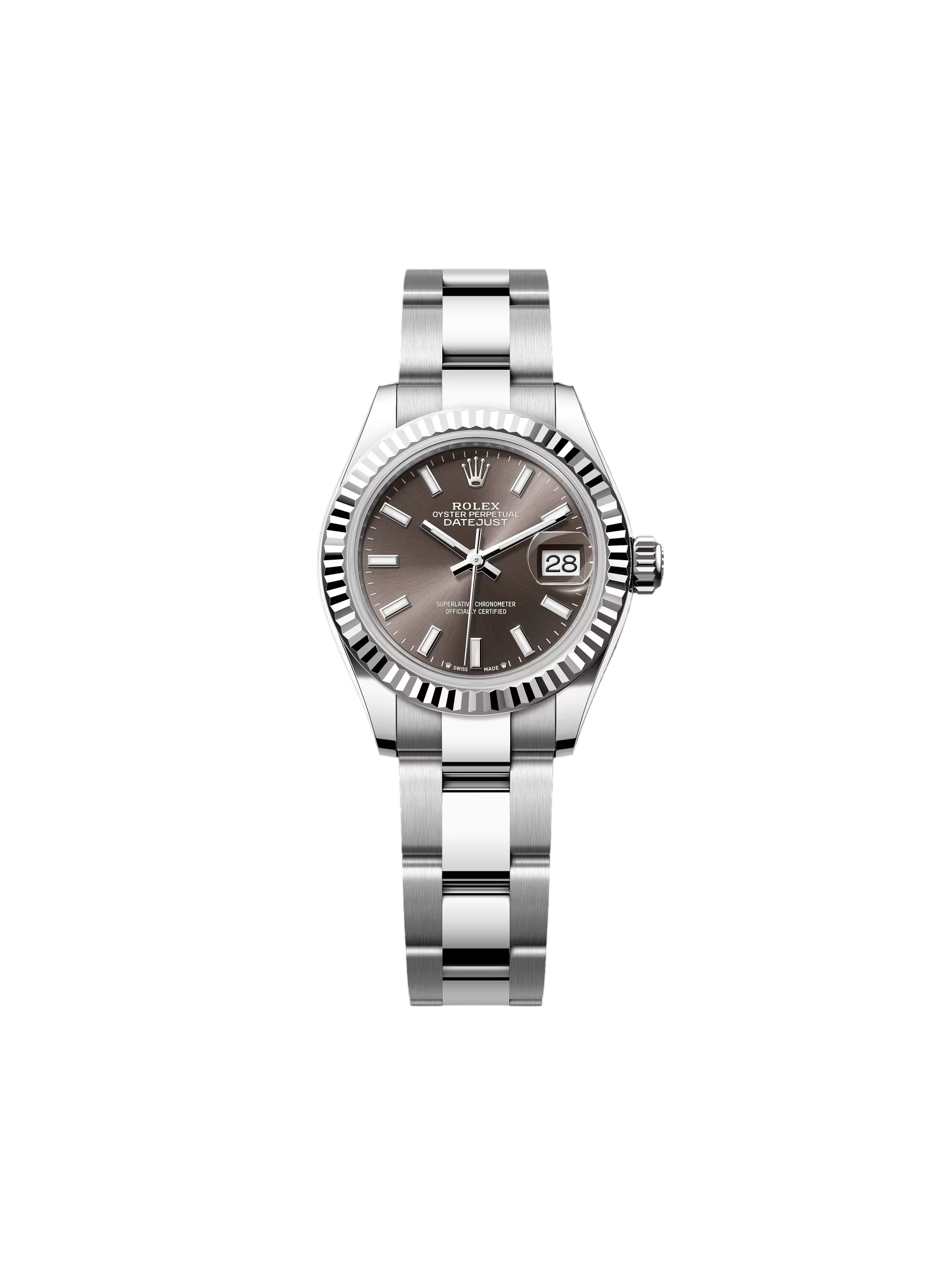 [2026 Mirror Grade]RLX Lady-Datejust 28mm 279174 Dark Grey Dial Oyster Bracelet
