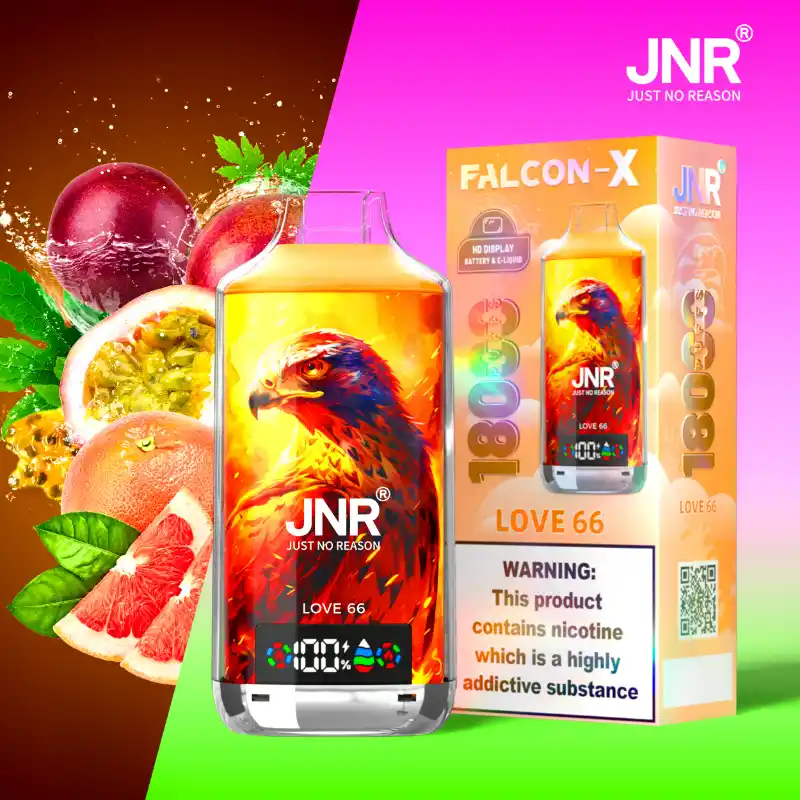 JNR - Falcon X - 18K Puffs - Disposable Vape - Love 66