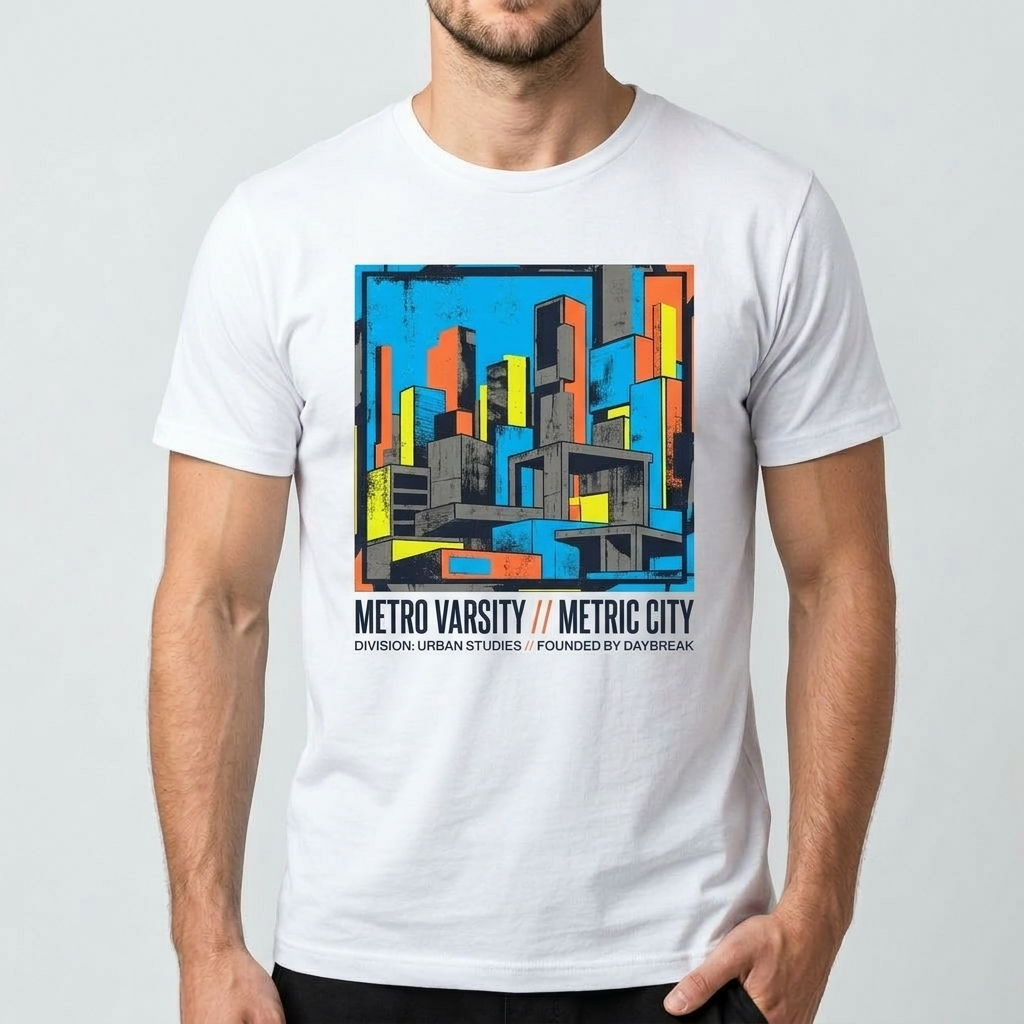 City Varsity Tee, Vintage Athletic Graphic T-Shirt, Unisex Streetwear Shirt CityTee7