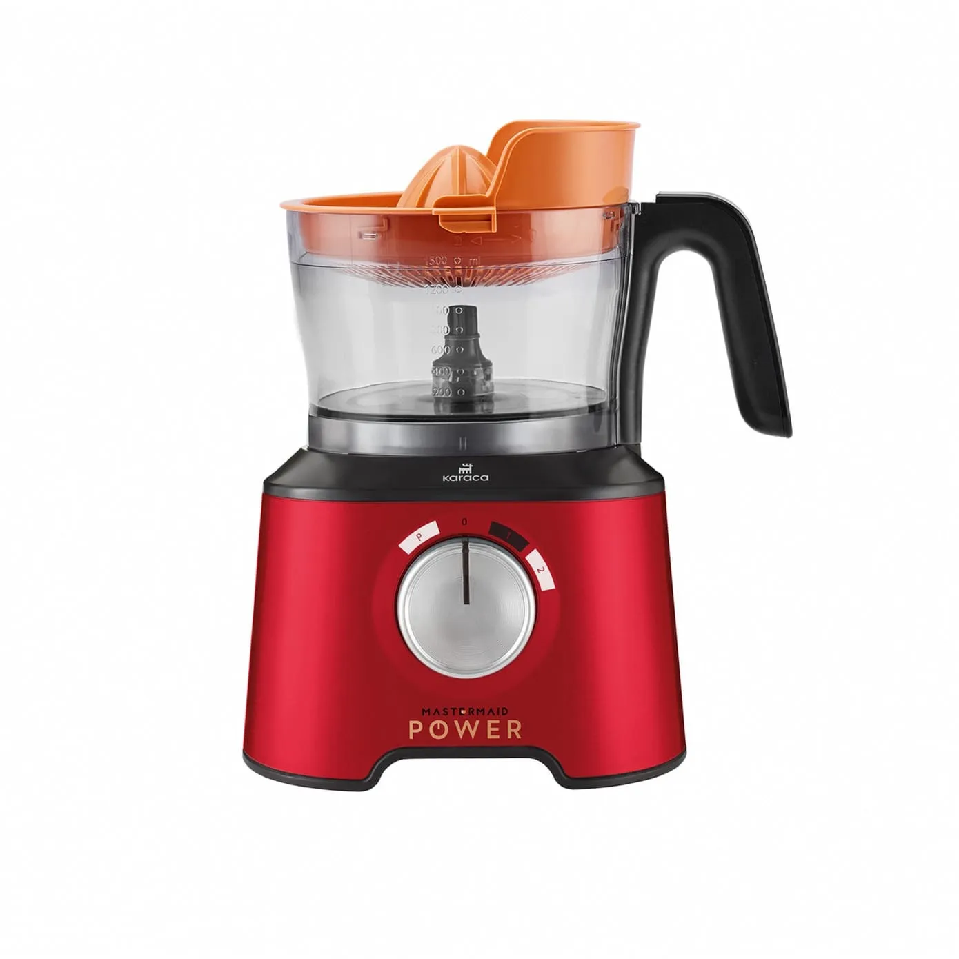 Robot multifonctions Karaca Mastermaid Power Max 11 en 1 2 500 W, rouge impérial