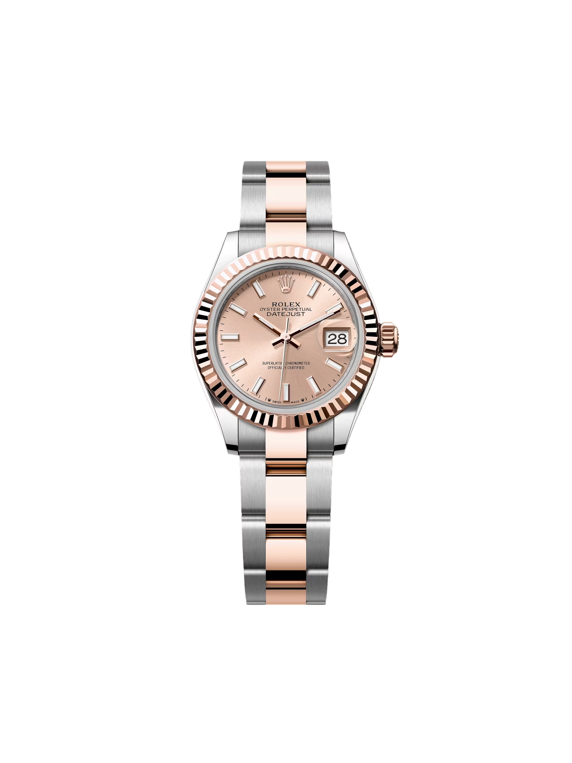 [2026 Mirror Grade]RLX Lady-Datejust 28mm 279171 Sundust Index Oyster Stainless Steel and Rose Gold