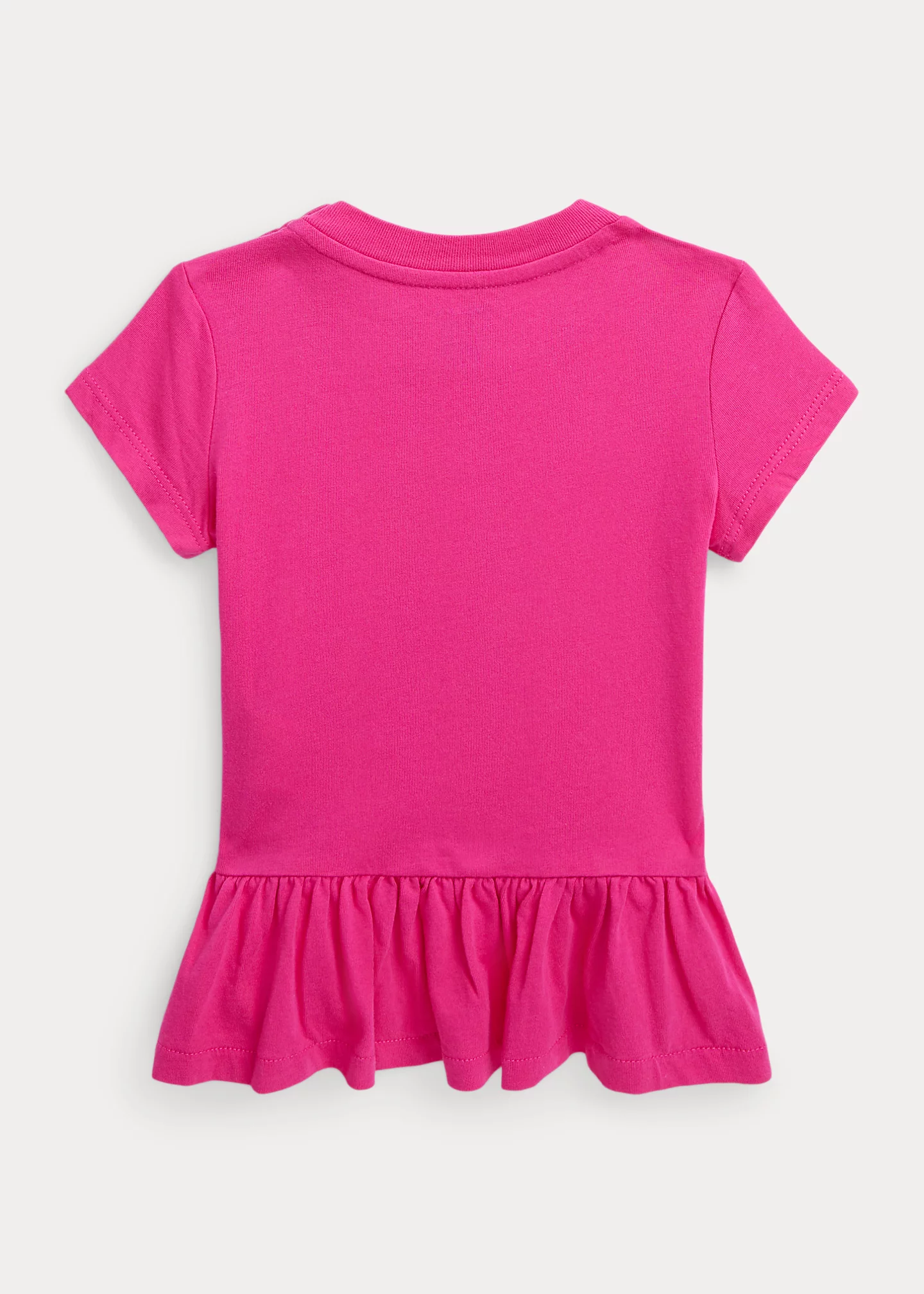 Polo Bear Cotton Jersey Peplum Tee