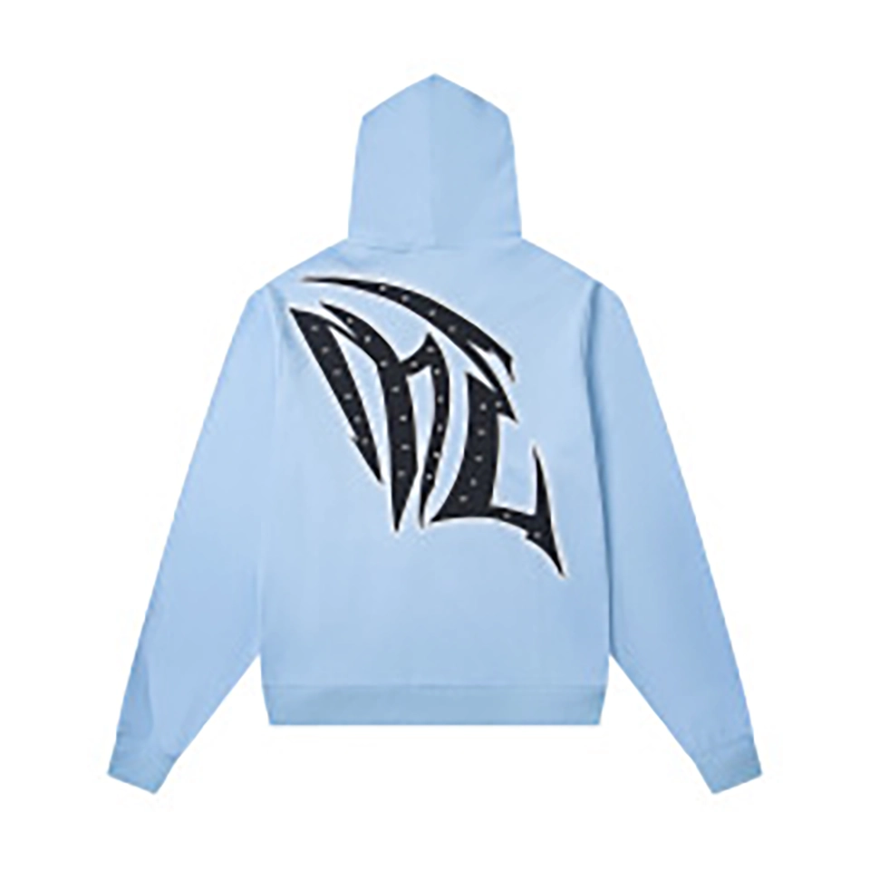 Mixed Emotion Love Over Fear Sky Blue Hoodie
