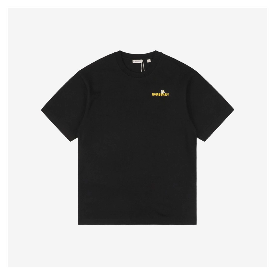 BBry Cartoon Bee Flocked Print T-Shirt