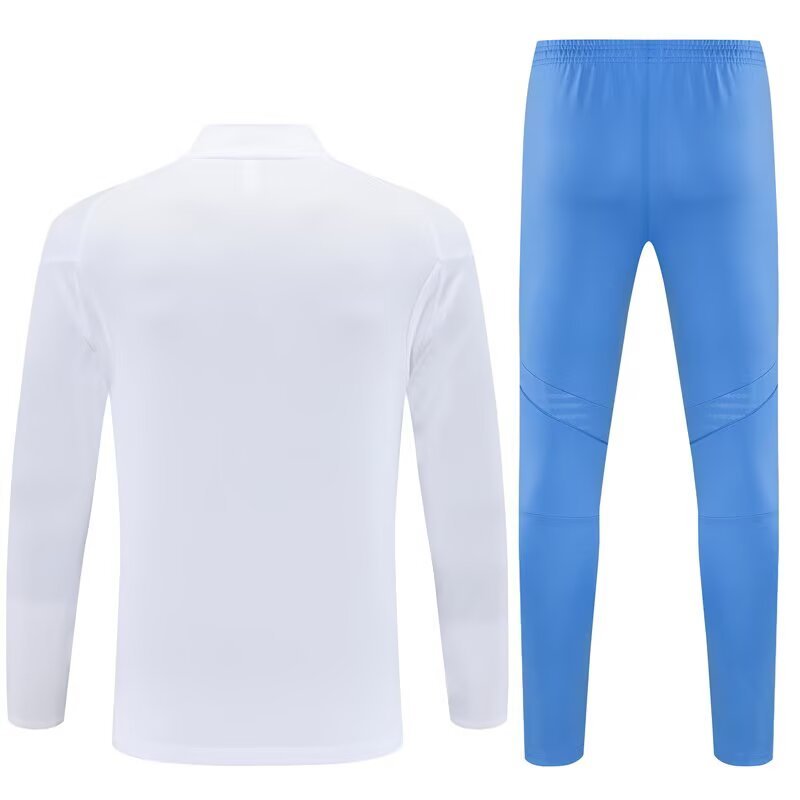 Kids Real Madrid Training Kit (Sweatshirt+Pants) White 2025/26