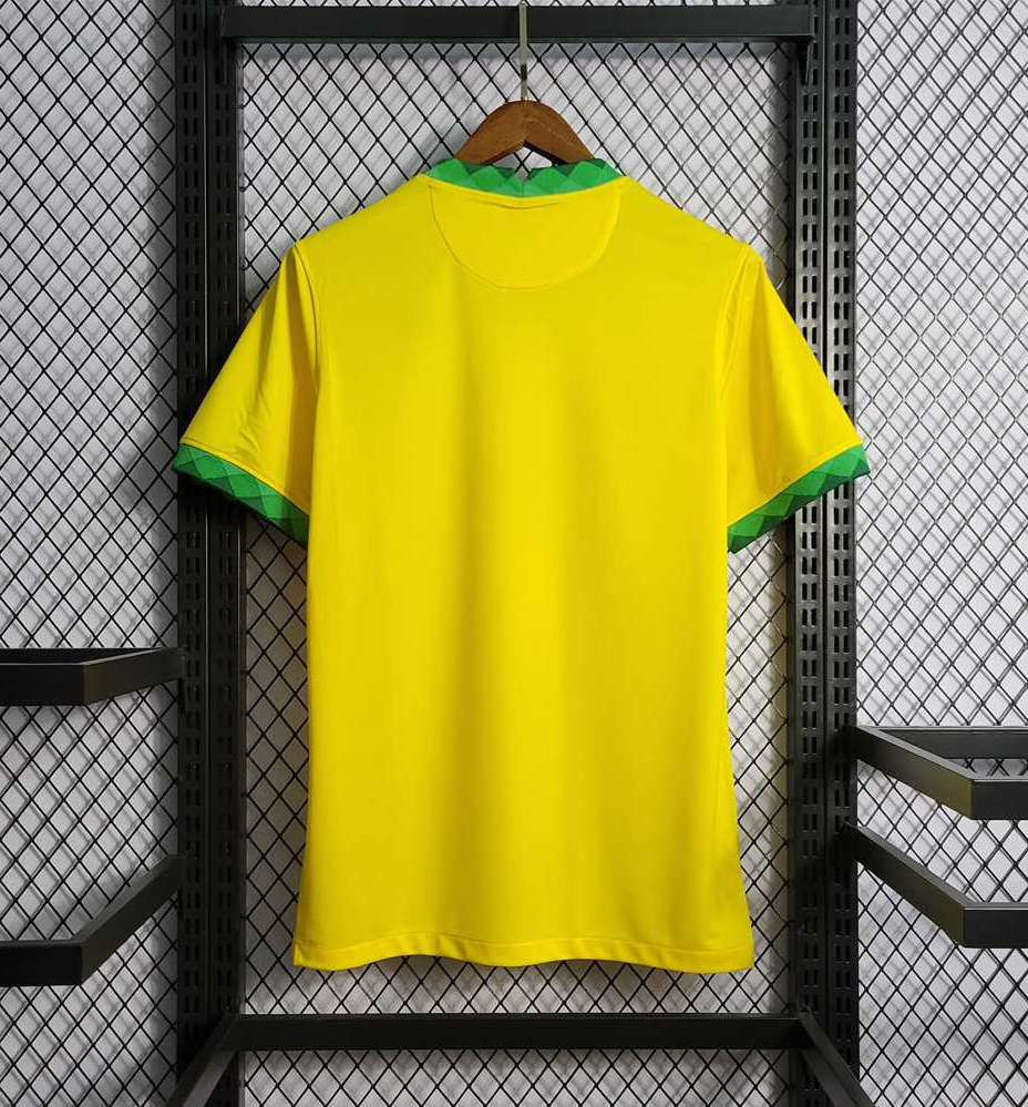 Brazil Retro Jersey Custom Home Soccer Jersey 2021