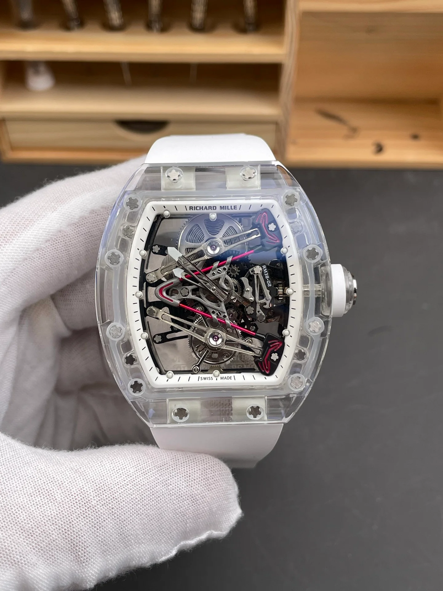 RM38-02 Transparent Sapphire Case