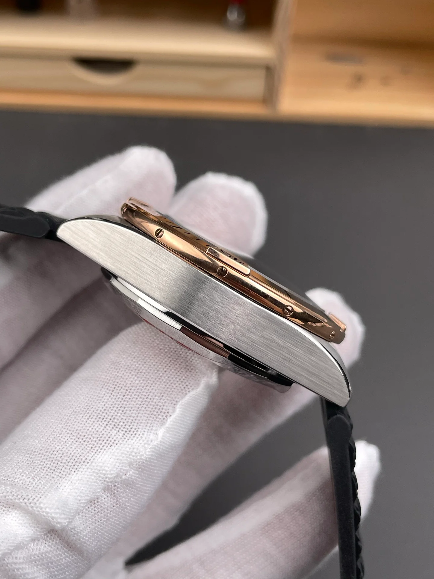 Chronomat B01 Two-tone Rose Gold Grey Dial