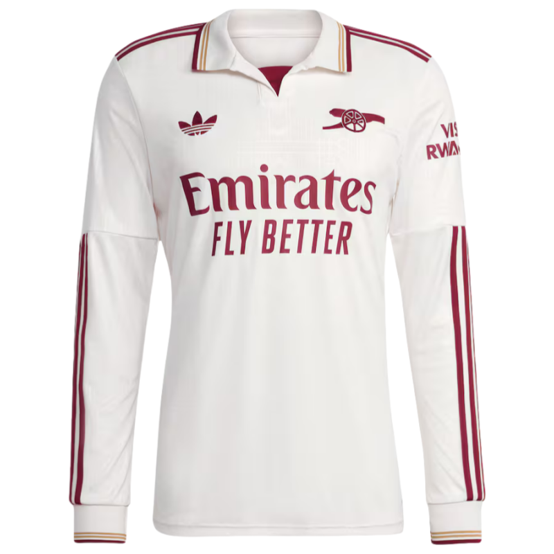 Arsenal Third Away Long Sleeve Football Jersey 2025-2026  Fan version