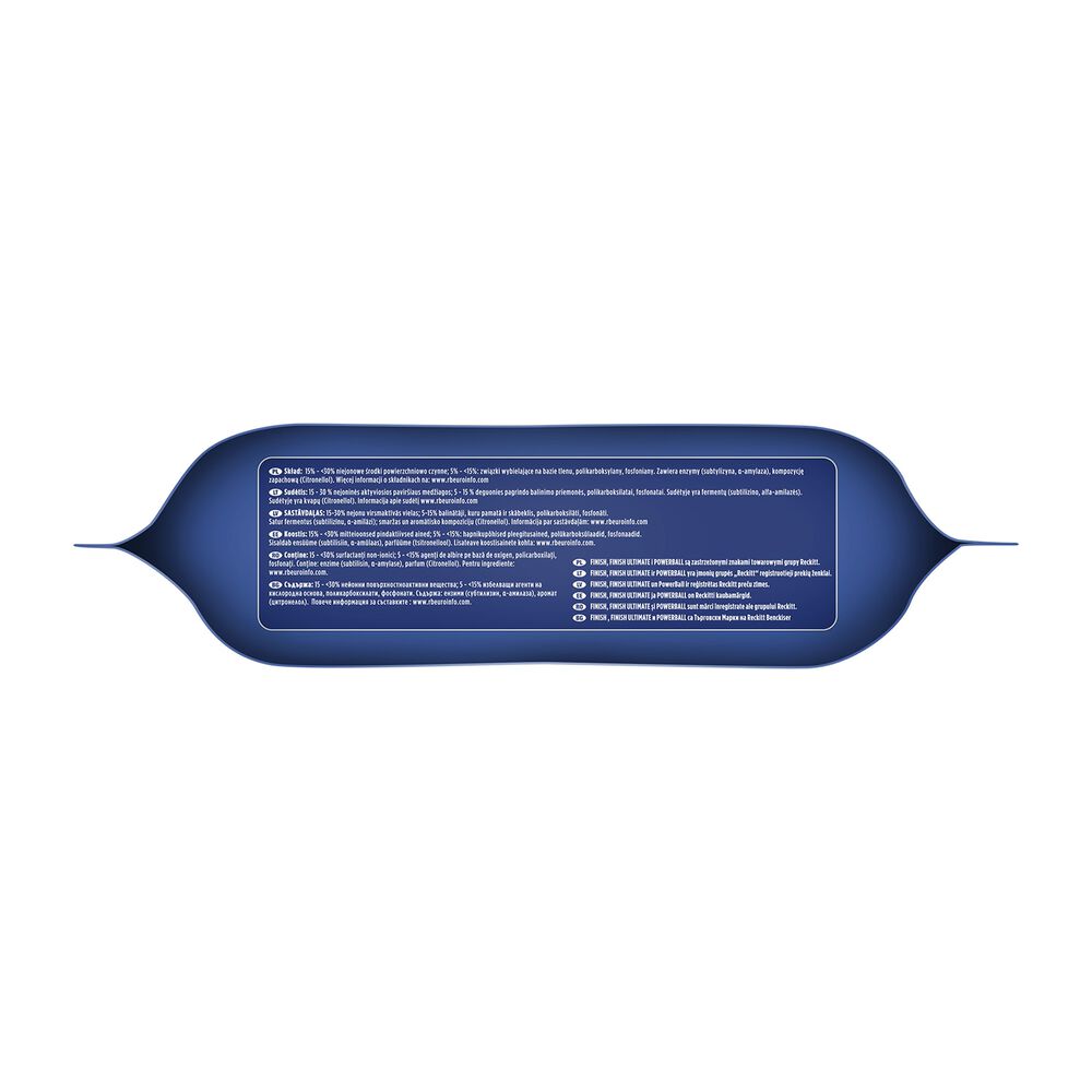 FINISH Kapsułki do zmywarki Finish Ultimate Lemon, 100 sztuk