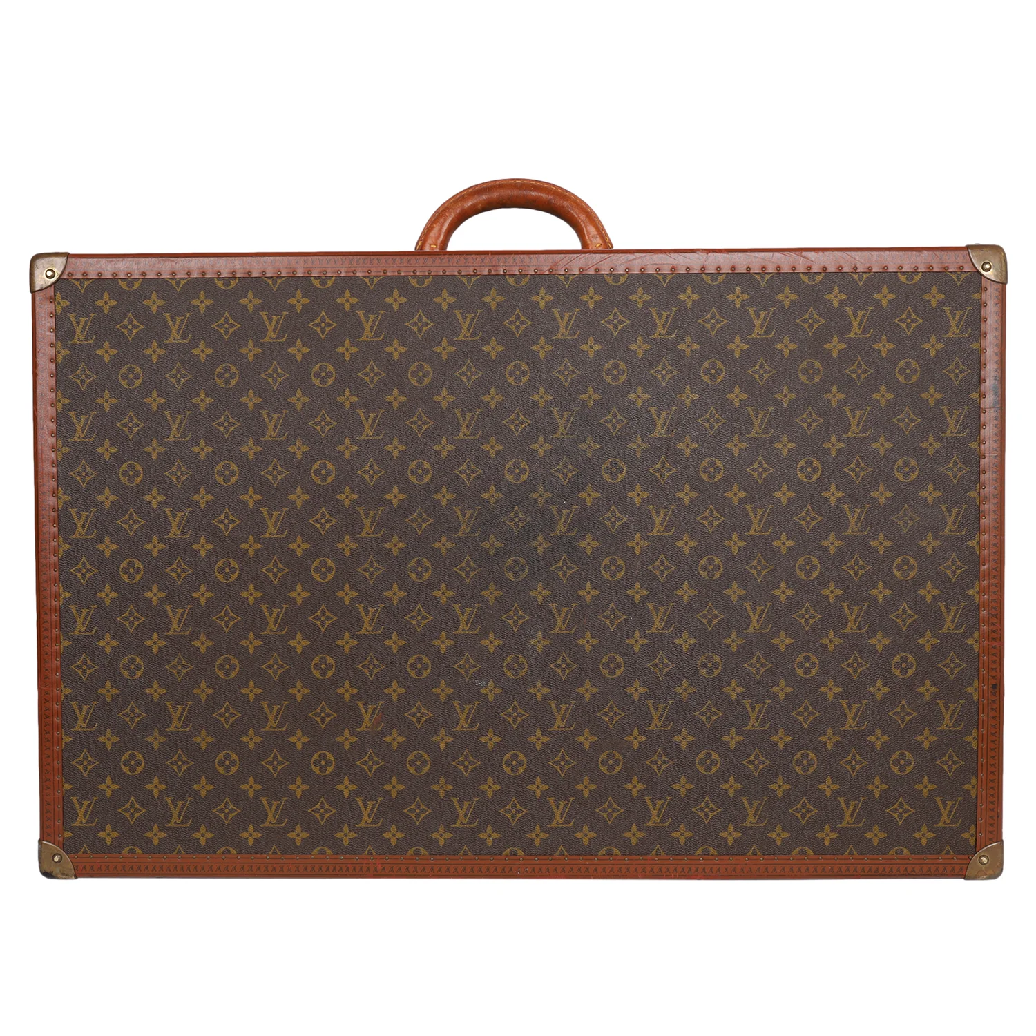 Monogram Alzer 80 Hard Case Trunk Weekend Travel Bag (Authentic Pre-Owned)