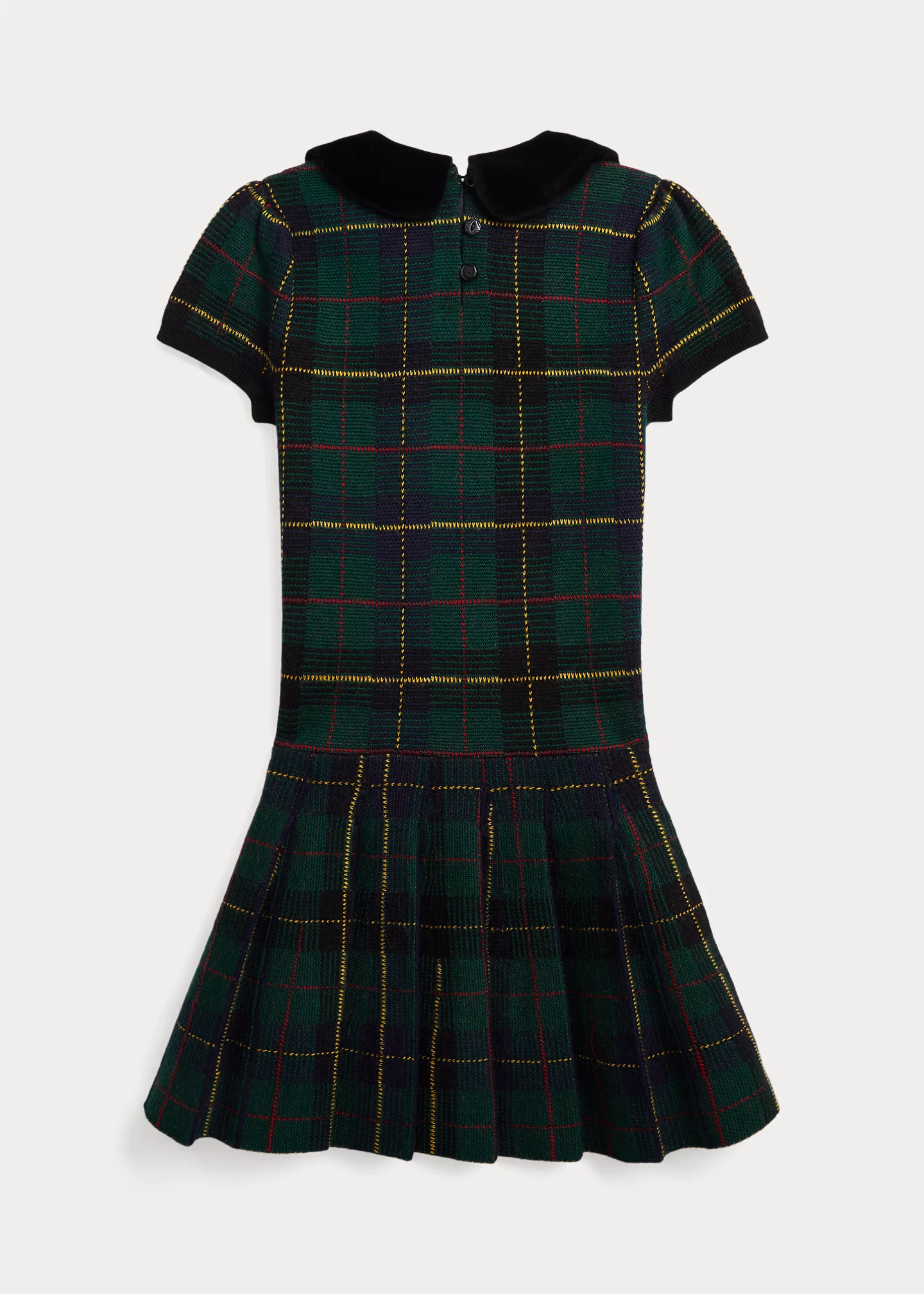 Plaid Wool Sweater Dress