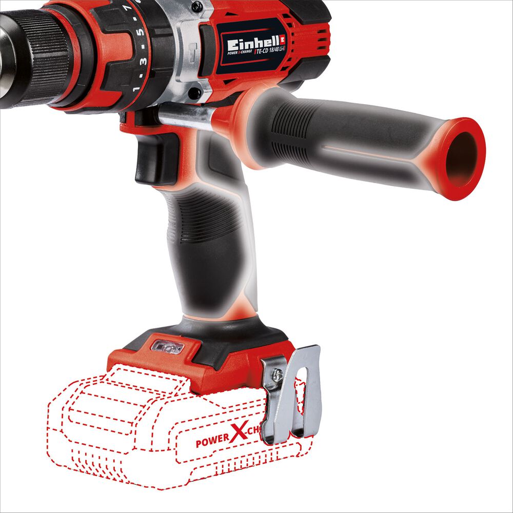 EINHELL Akumulatorowa wiertarko-wkrętarka Einhell TE-CD 18/48 Li-i-Solo, 18 V, 2 biegi