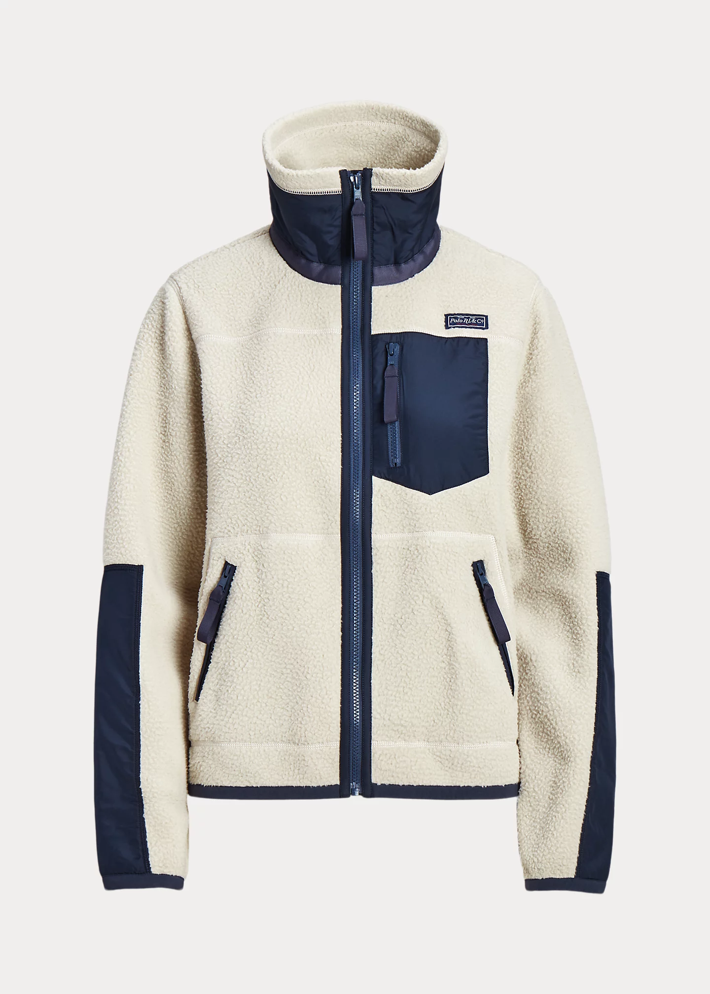 Ripstop-Trim Fleece Zip Jacket