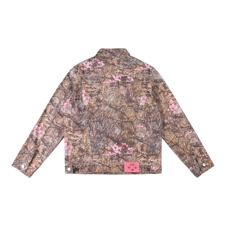 Sp5der Woodland Blossom Camo Trucker Jacket