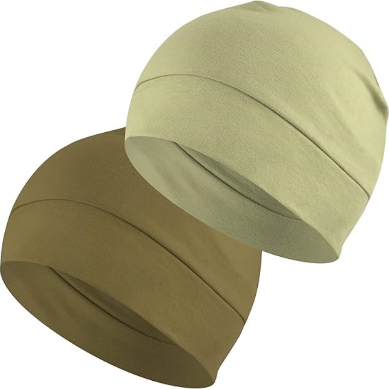 Headshion Cotton Skull Caps for Men Women