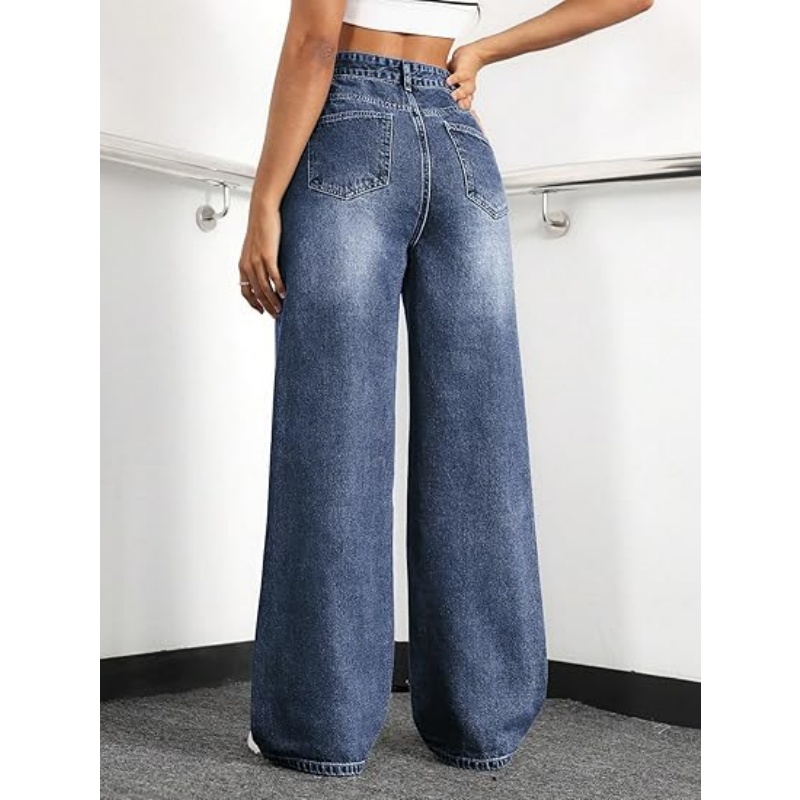 CHICDENLY Straight Leg Jeans for Women