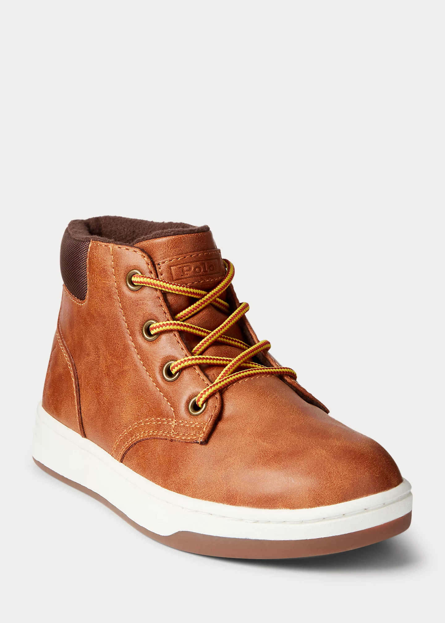 Polo Court Faux-Leather Sneaker Boot