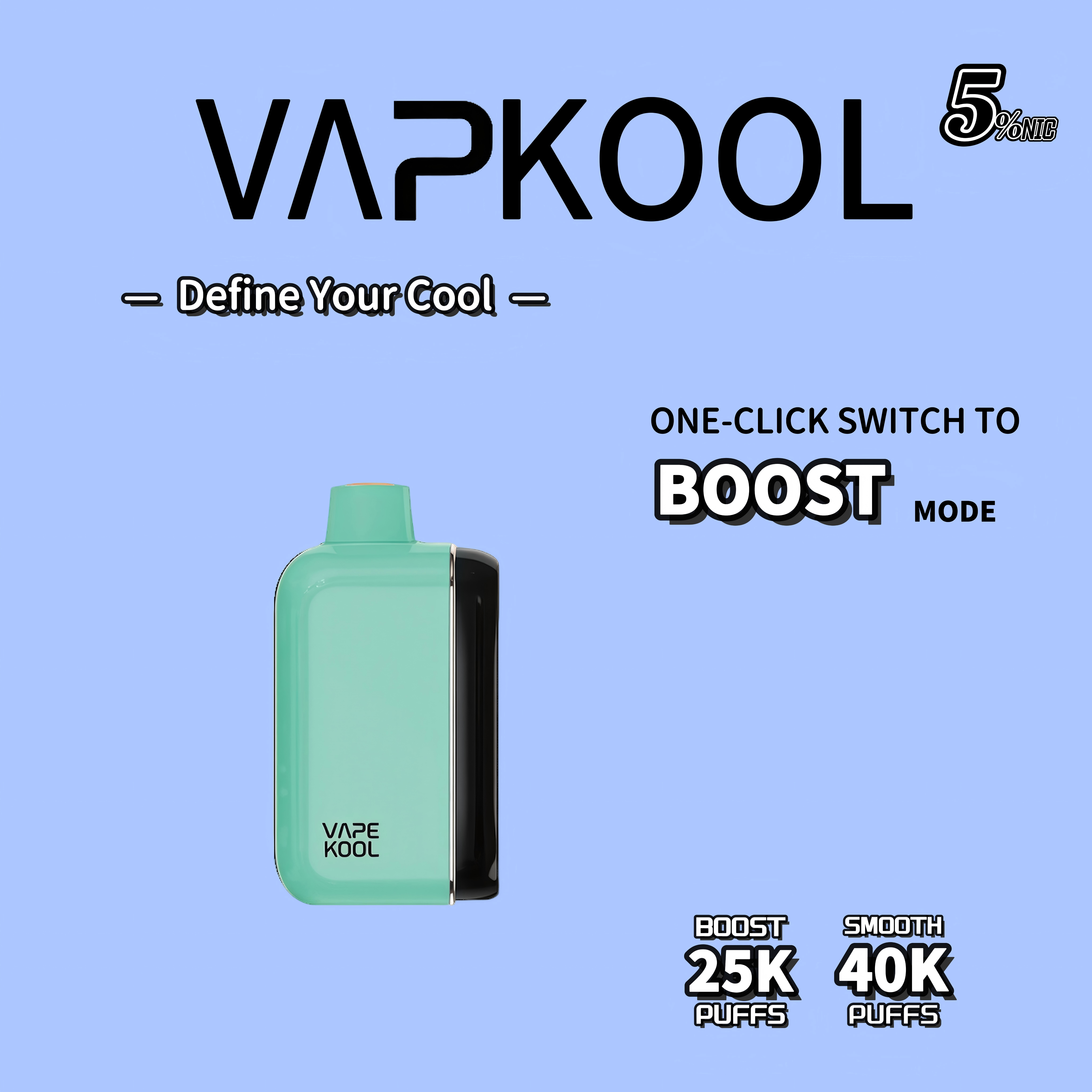 STRAWBERRY KIWI VAPEKOOL KOLOS 40000 PUFFS