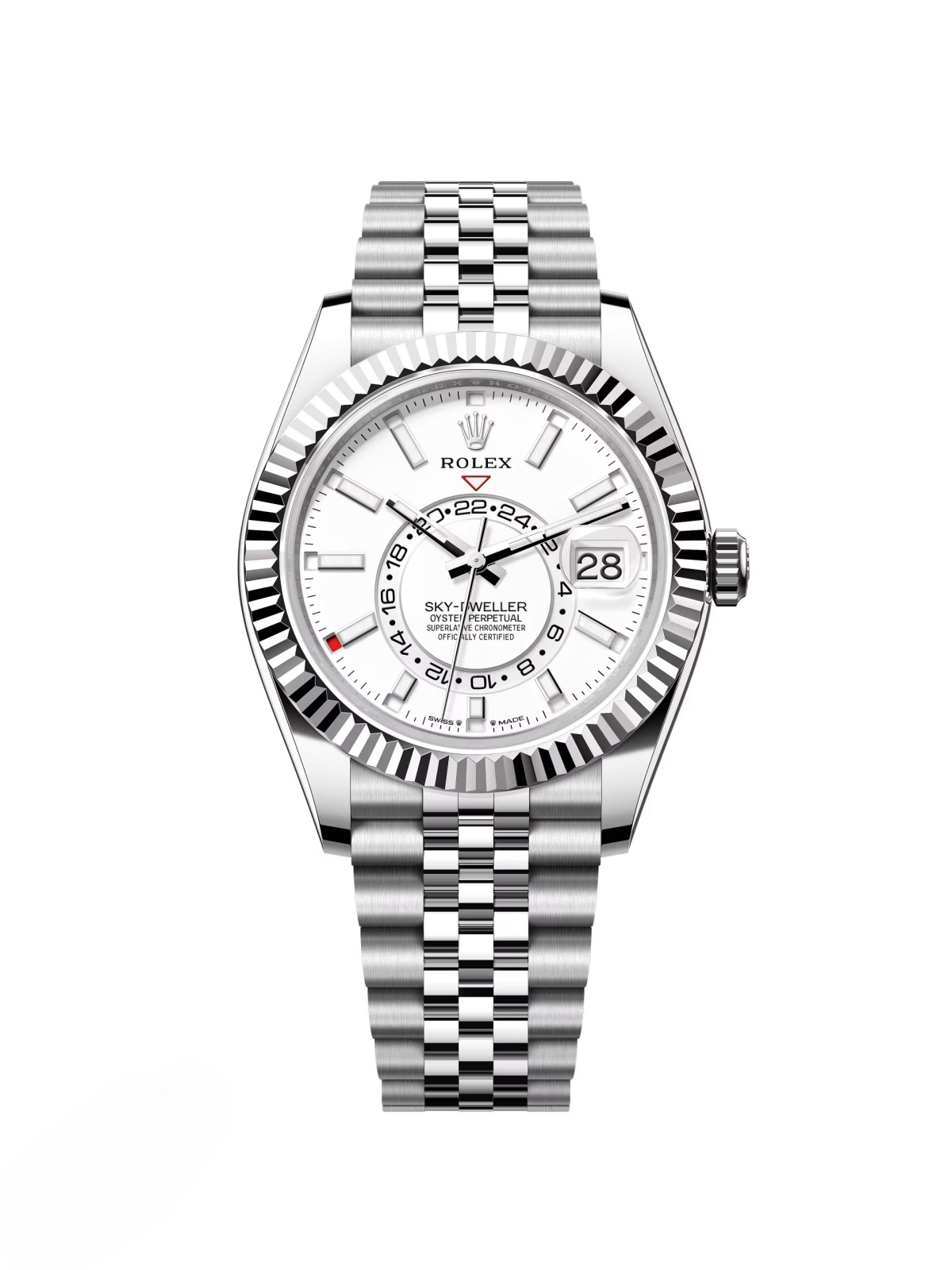 [2026 Mirror Grade]RLX  Sky-Dweller 42mm Stainless Steel White Dial Jubilee - 336934