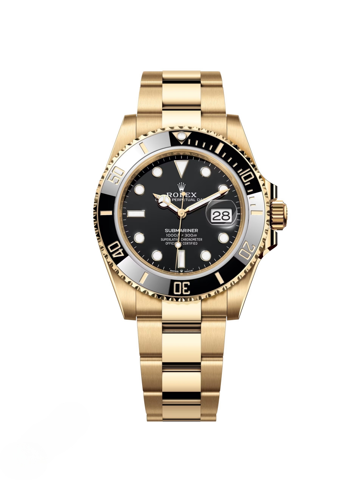 [2026 Mirror Grade]Rolex Submariner 41mm Yellow Gold Black Dial Black Bezel - 126618LN