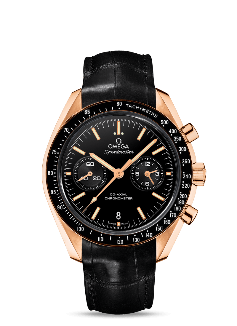 [2026 Mirror Grade]Omega Speedmaster TWO COUNTERS Orange gold Black 44.25mm