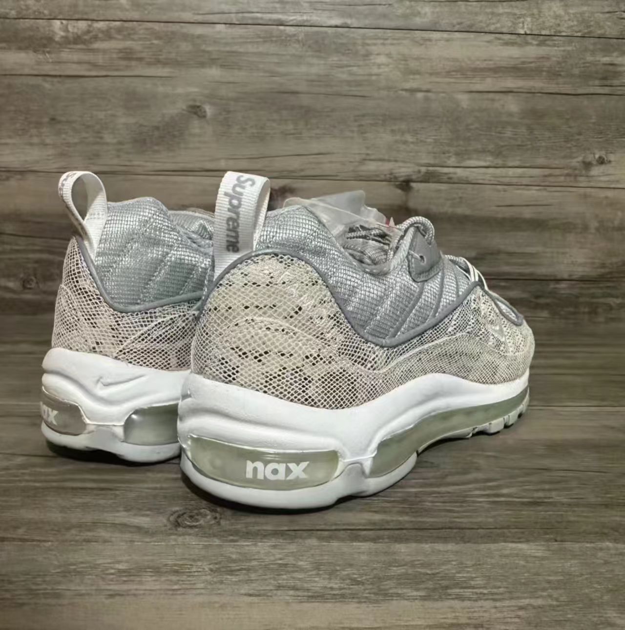 Supreme x Nike Air Max 98 "Silver Snakeskin"