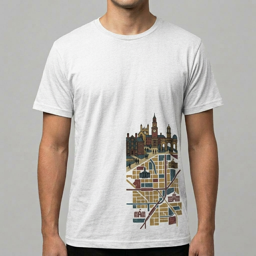 City Varsity Tee, Vintage Athletic Graphic T-Shirt, Unisex Streetwear Shirt CityTee2