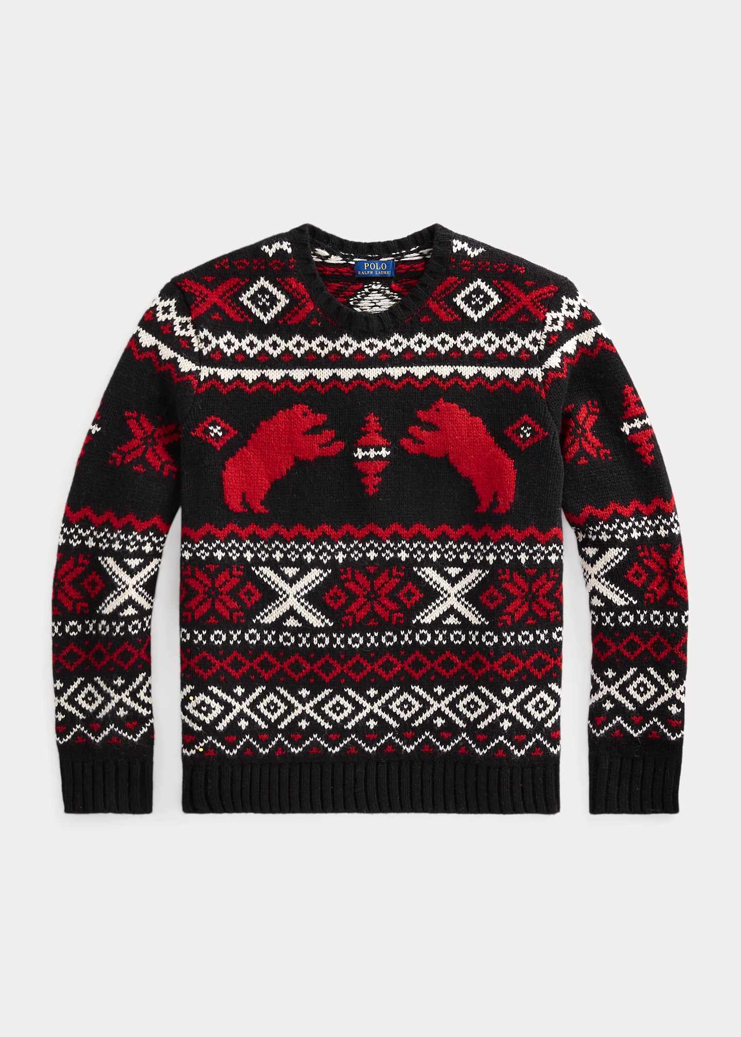 Polar Bear Fair Isle Wool Sweater