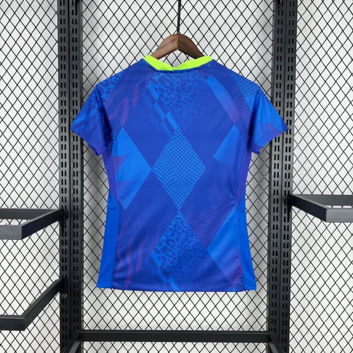 Brazil Soccer Jersey Away Women's Custom Shirt 2025