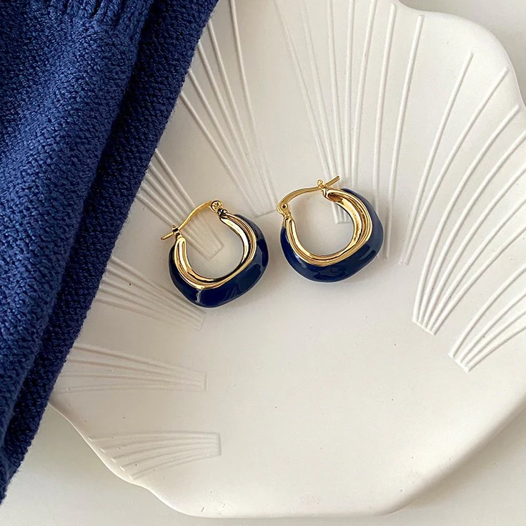 Geo Hoops Earring
