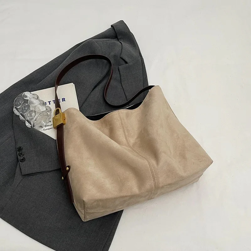 Edna Lock Suede Bag